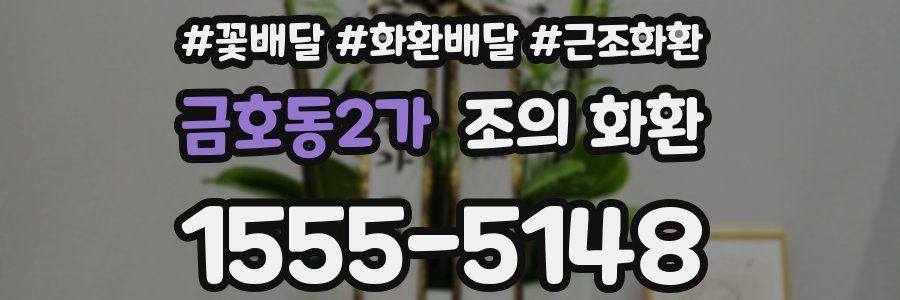 금호동2가 조의 화환