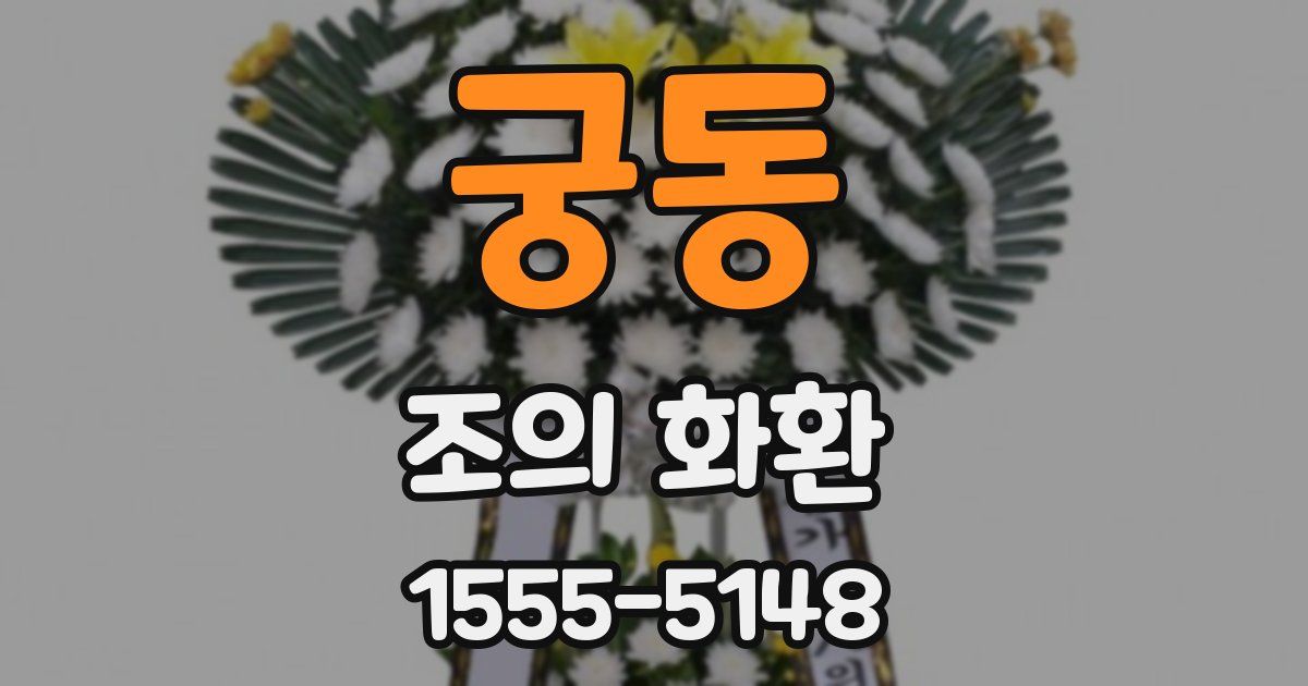 궁동 조의 화환