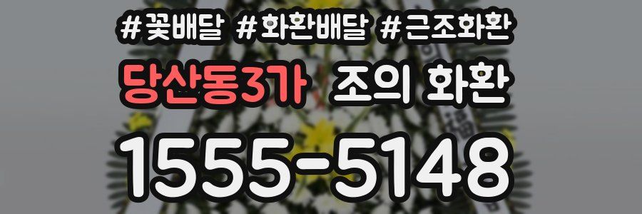 당산동3가 조의 화환