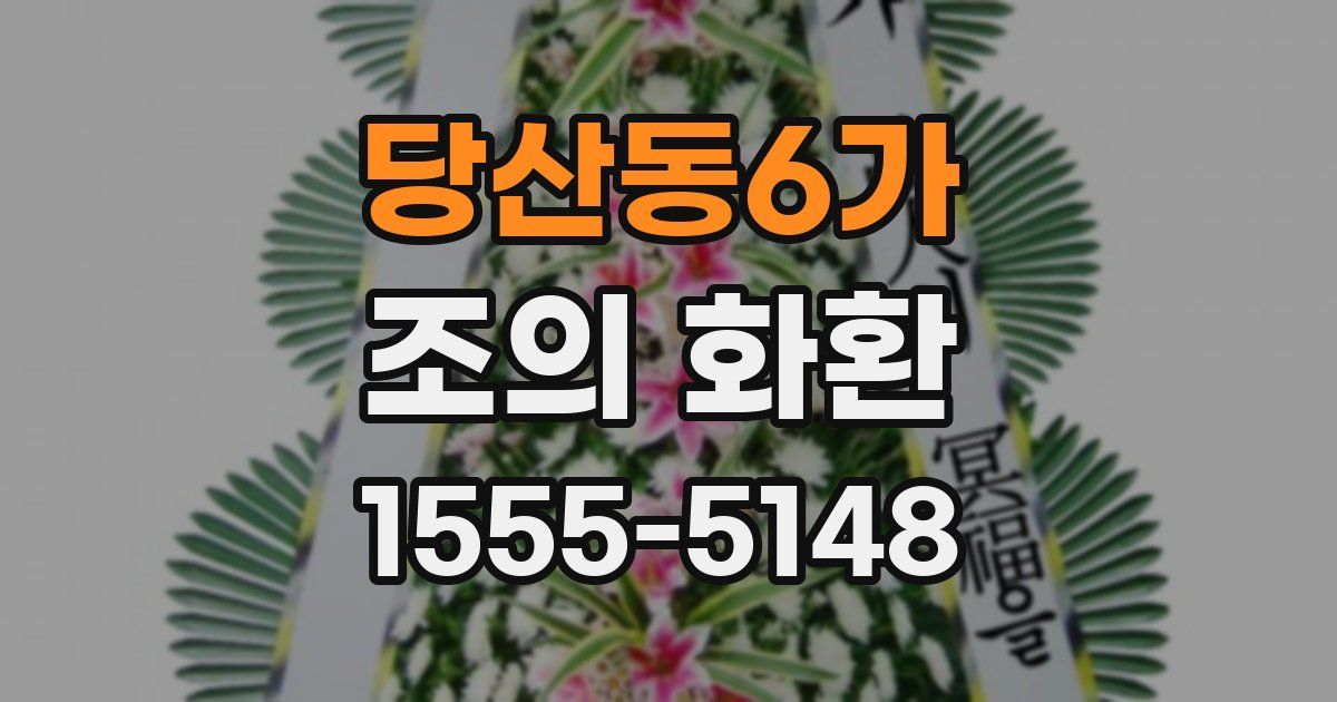 당산동6가 조의 화환