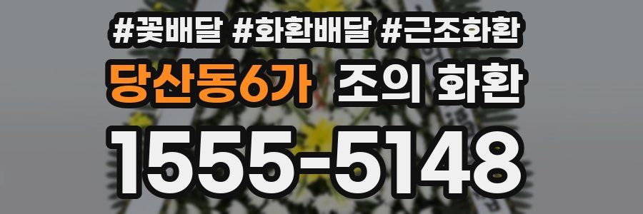 당산동6가 조의 화환