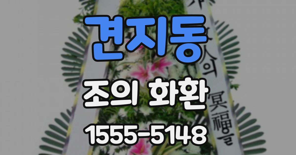 견지동 조의 화환
