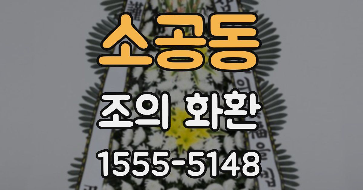 소공동 조의 화환