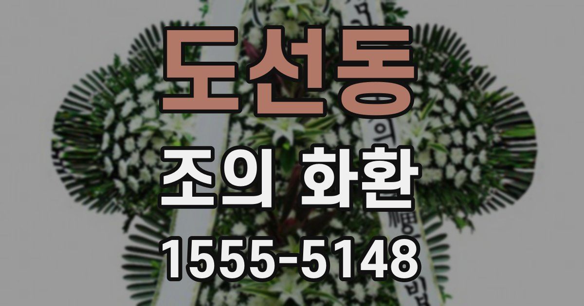 도선동 조의 화환