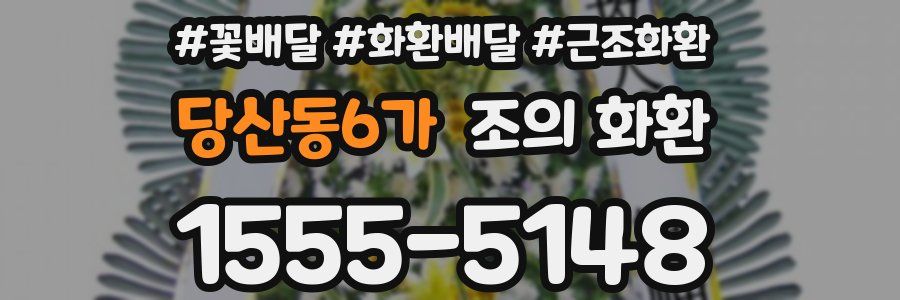 당산동6가 조의 화환