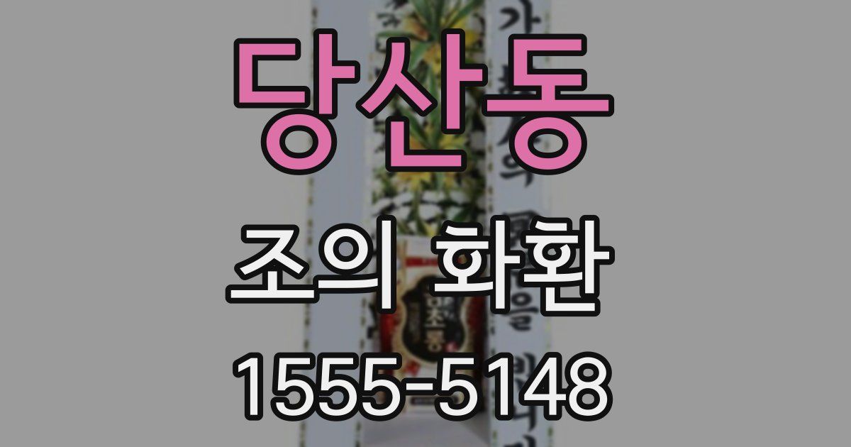 당산동 조의 화환