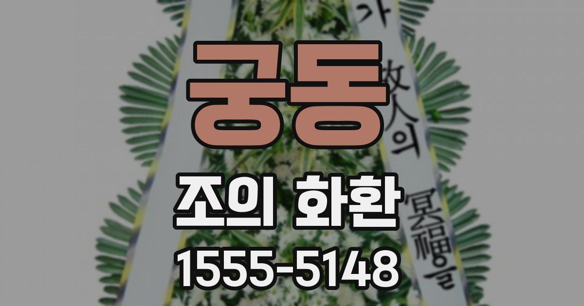 궁동 조의 화환