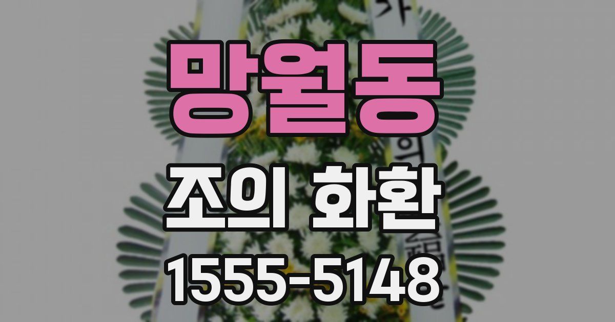 망월동 조의 화환
