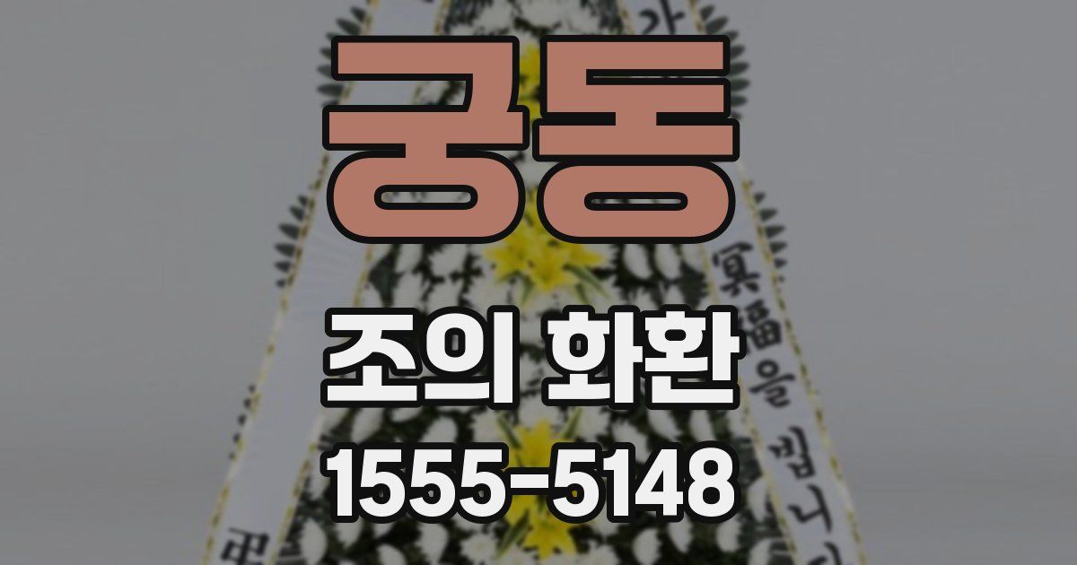 궁동 조의 화환