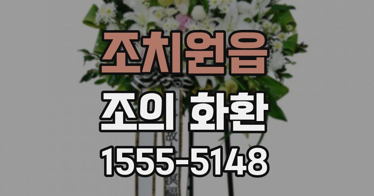 조치원읍 조의 화환