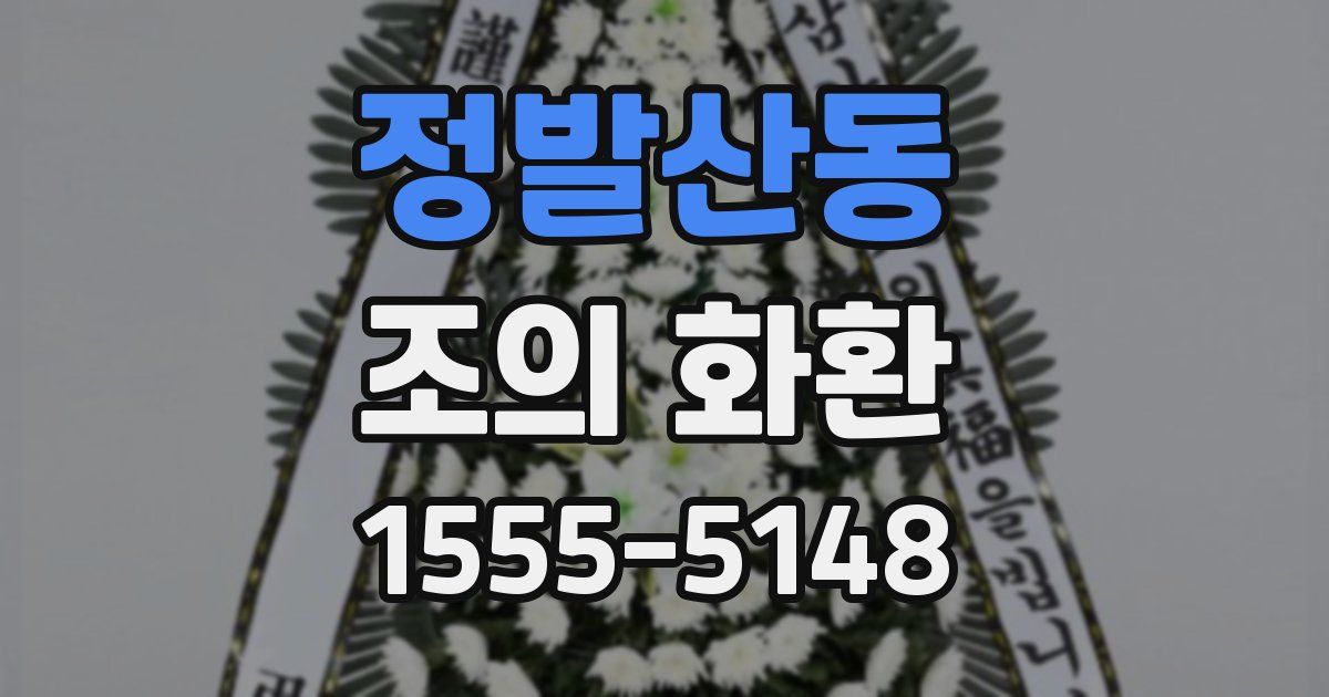 정발산동 조의 화환