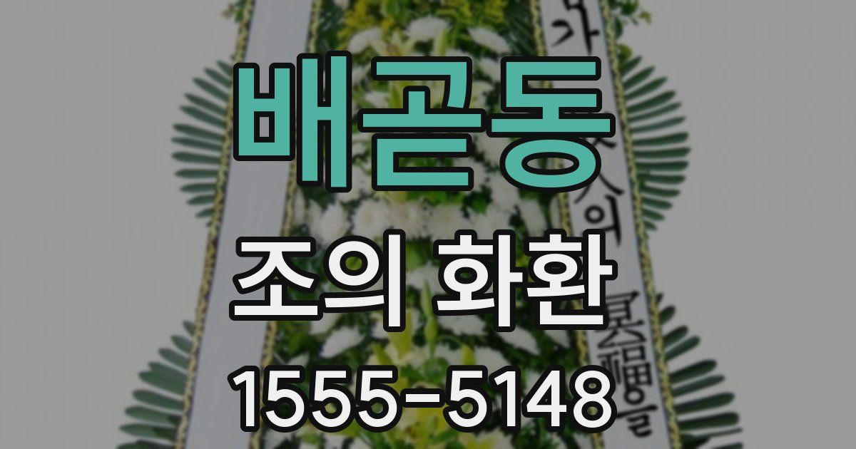 배곧동 조의 화환