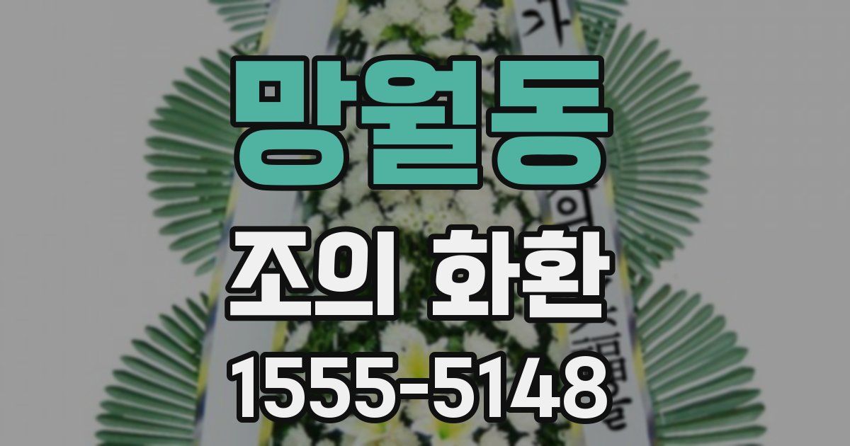 망월동 조의 화환