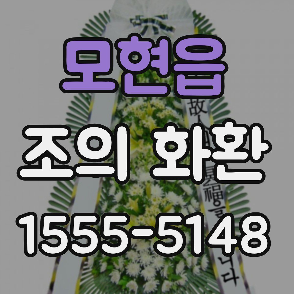 모현읍 조의 화환