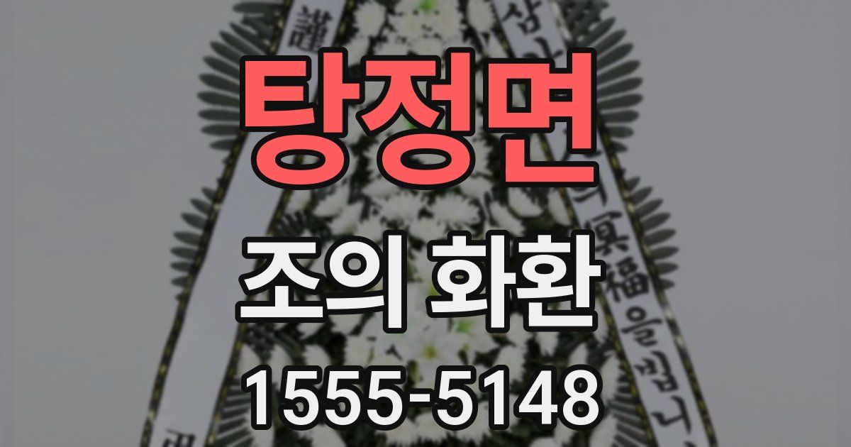 탕정면 조의 화환