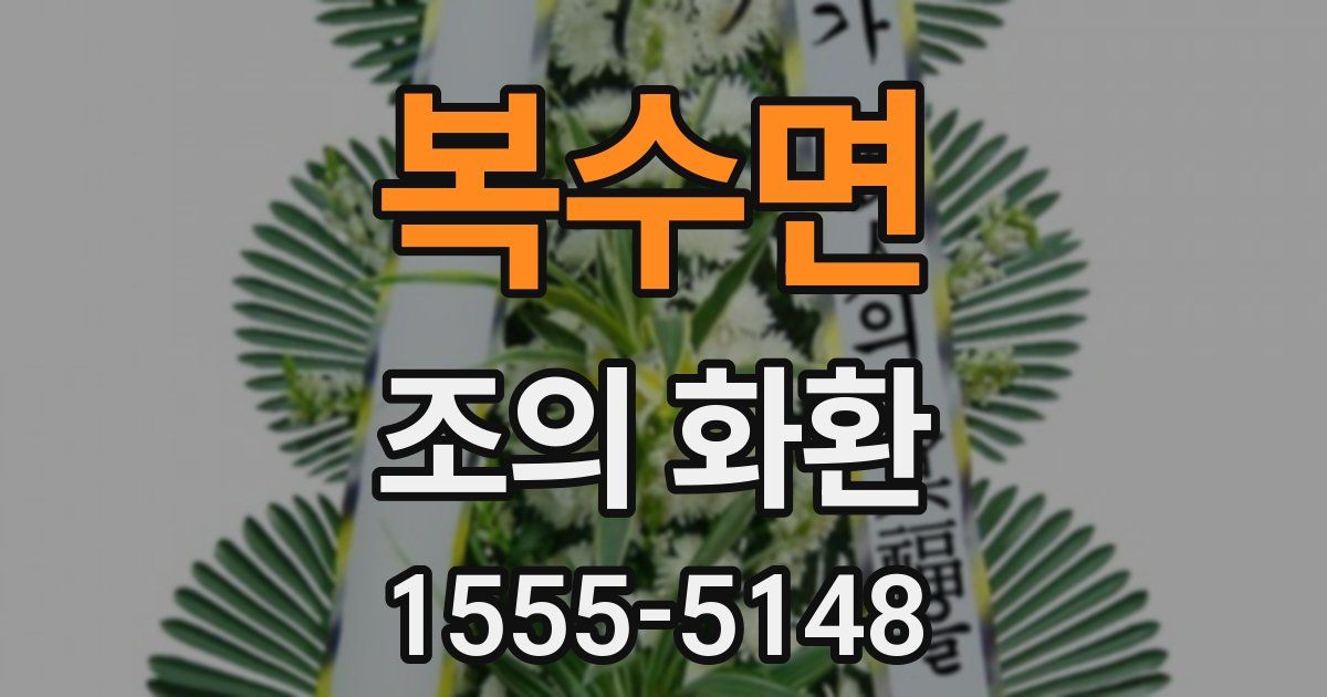 복수면 조의 화환