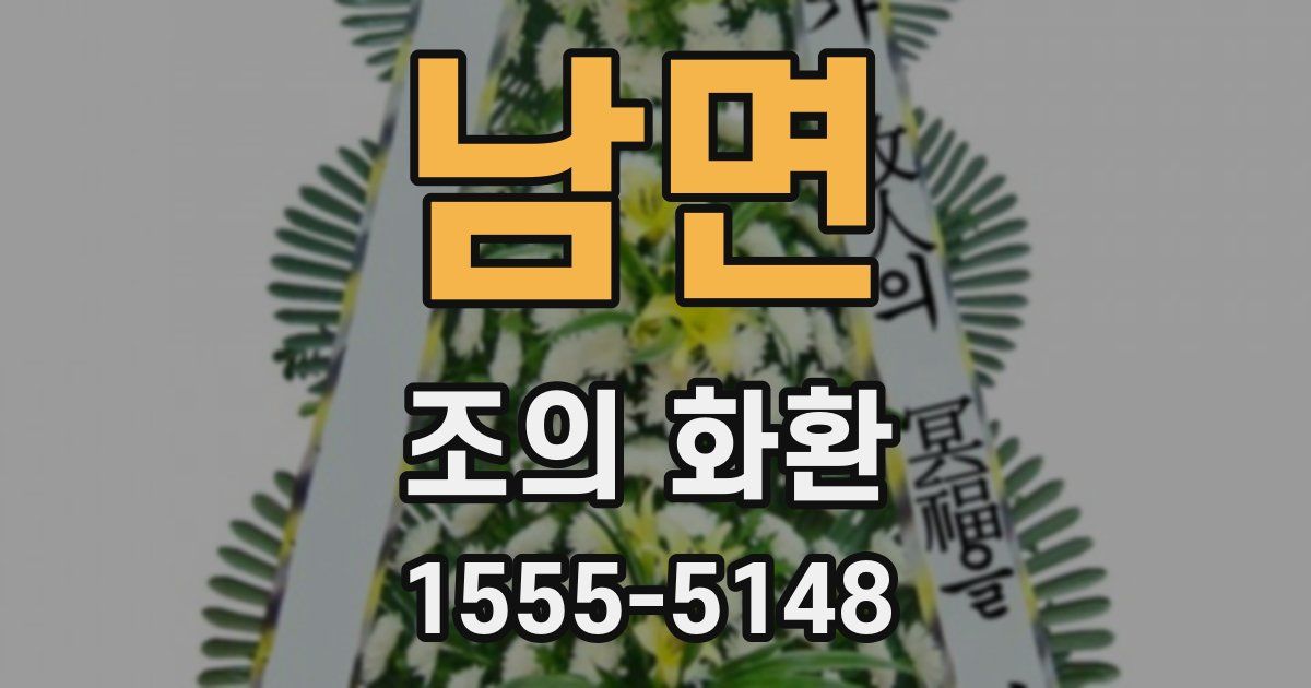 남면 조의 화환