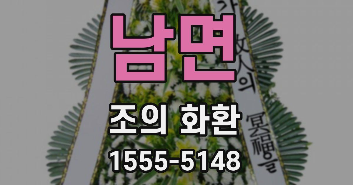 남면 조의 화환