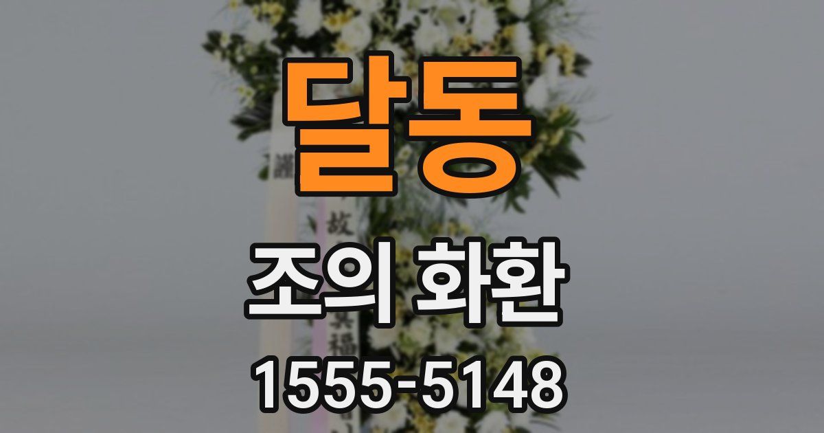달동 조의 화환