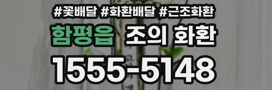 함평읍 조의 화환