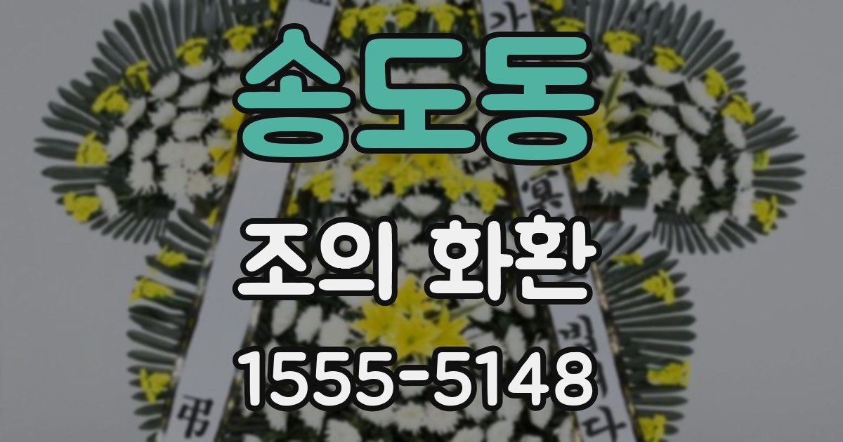송도동 조의 화환