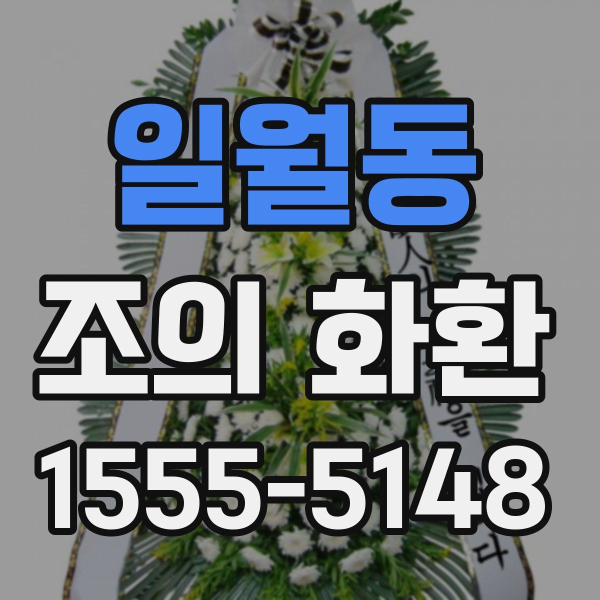 일월동 조의 화환