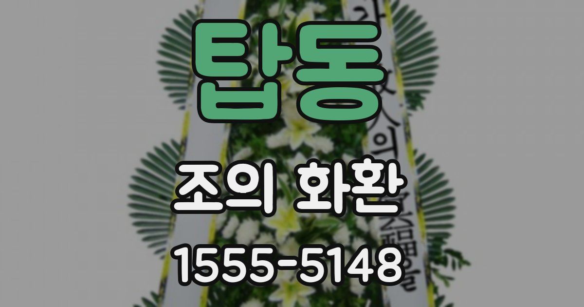 탑동 조의 화환