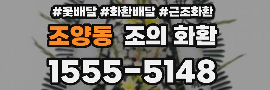 조양동 조의 화환