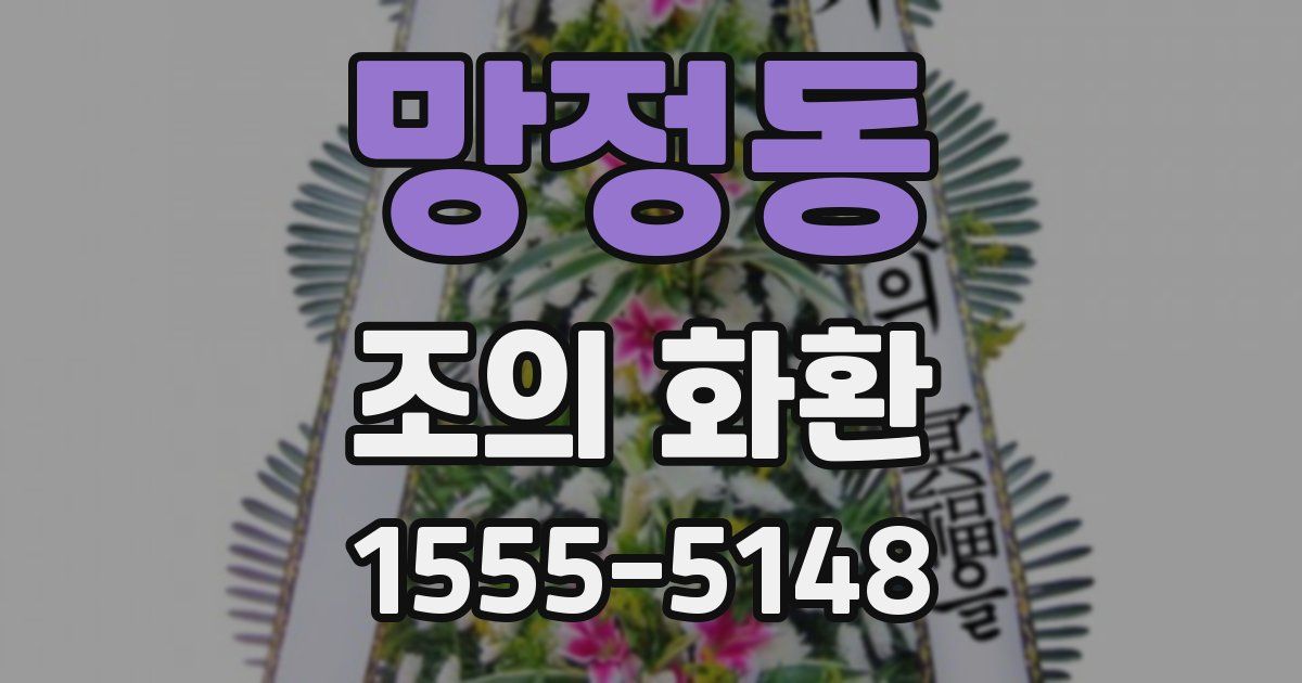 망정동 조의 화환