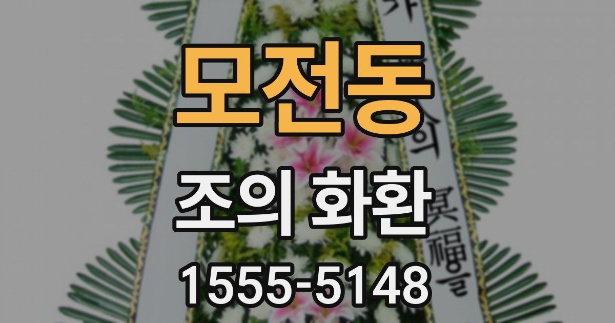 모전동 조의 화환