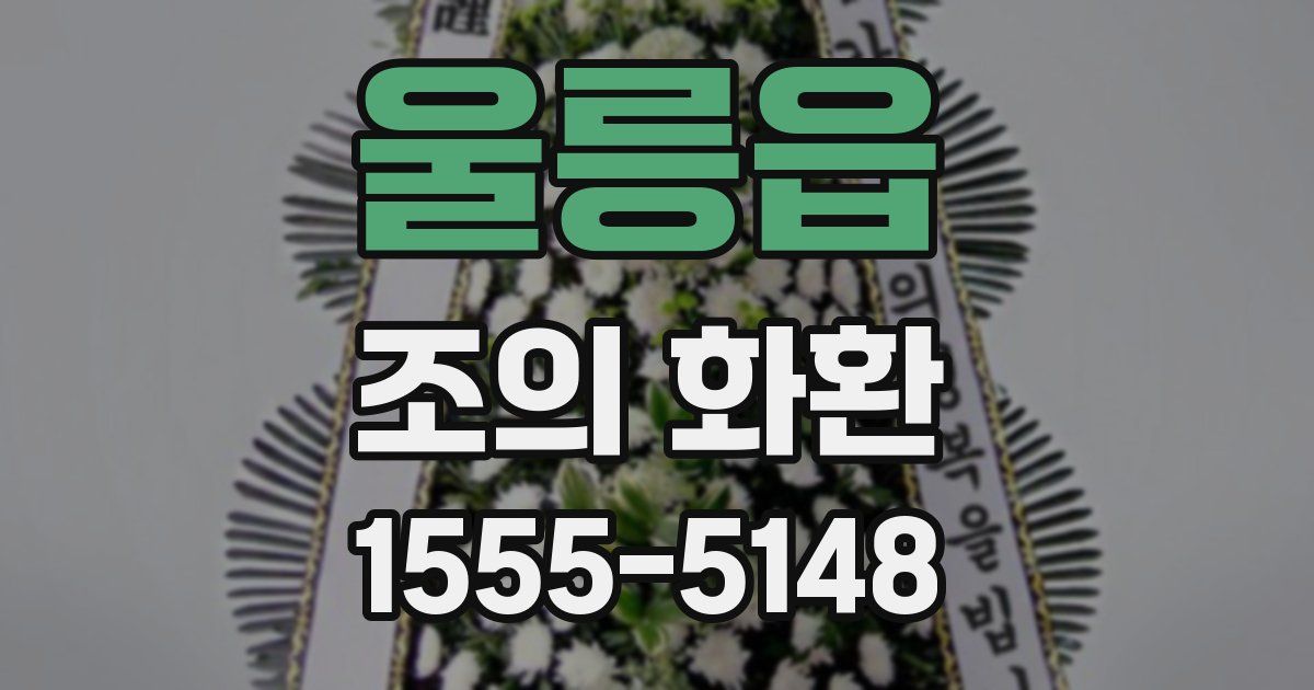 울릉읍 조의 화환