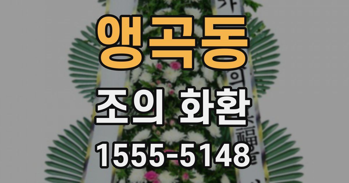 앵곡동 조의 화환