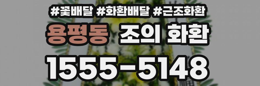 용평동 조의 화환