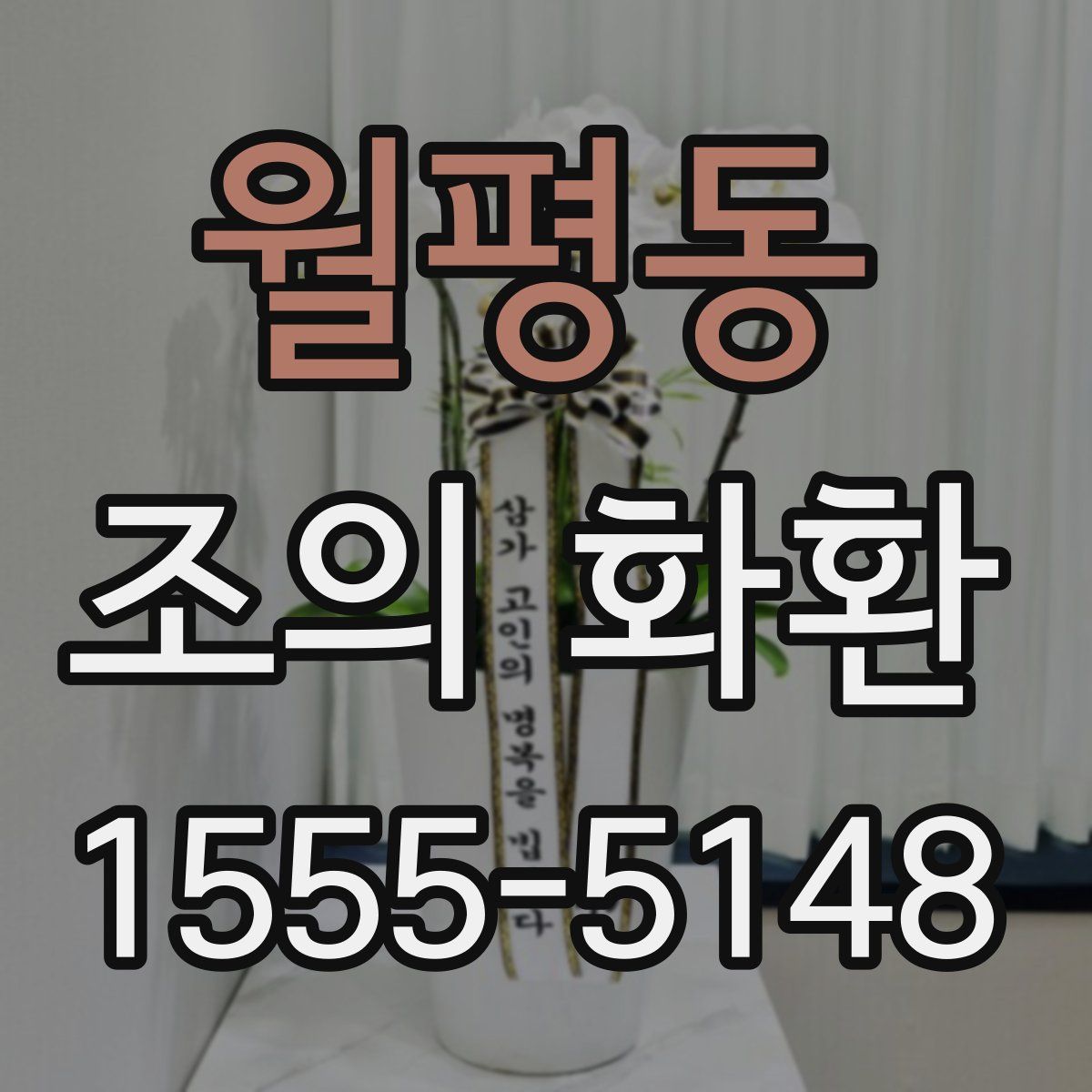 월평동 조의 화환
