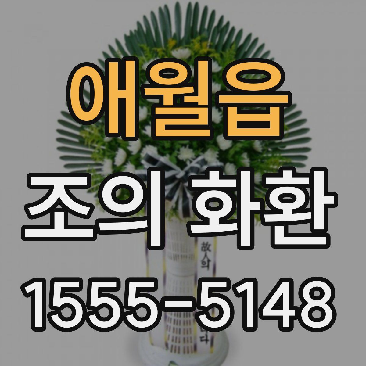 애월읍 조의 화환