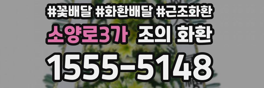 소양로3가 조의 화환