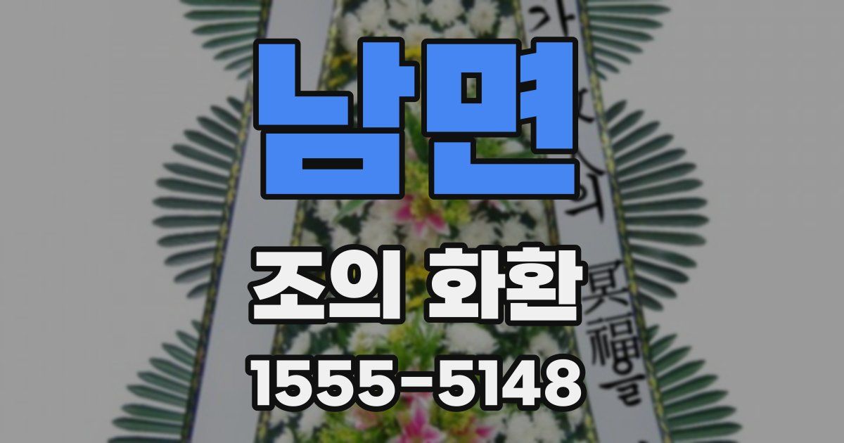 남면 조의 화환