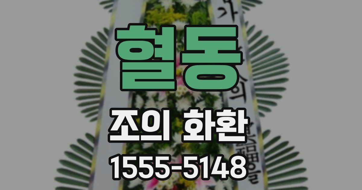혈동 조의 화환