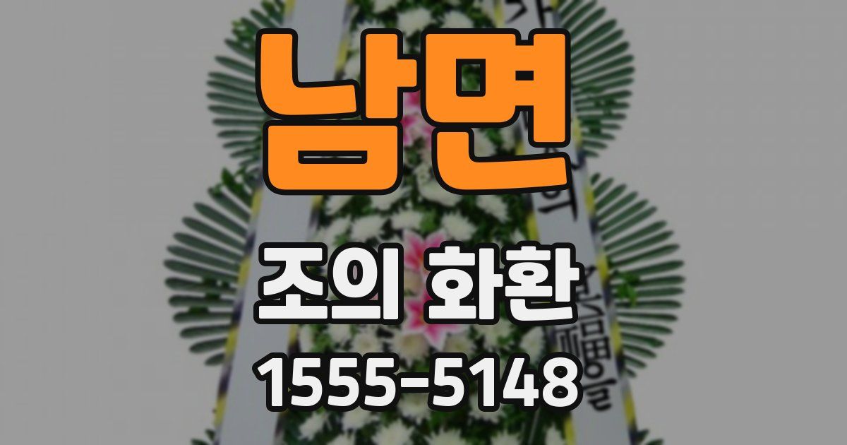 남면 조의 화환