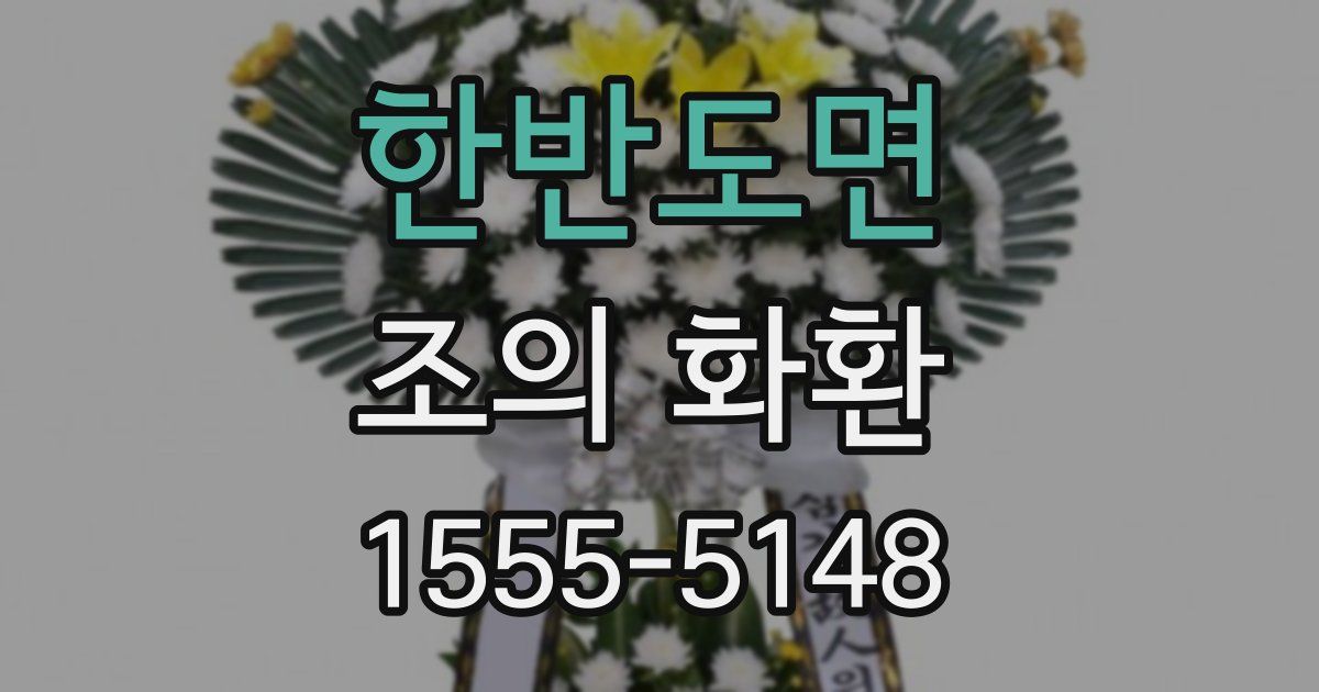 한반도면 조의 화환