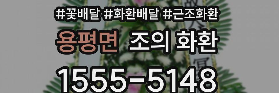 용평면 조의 화환