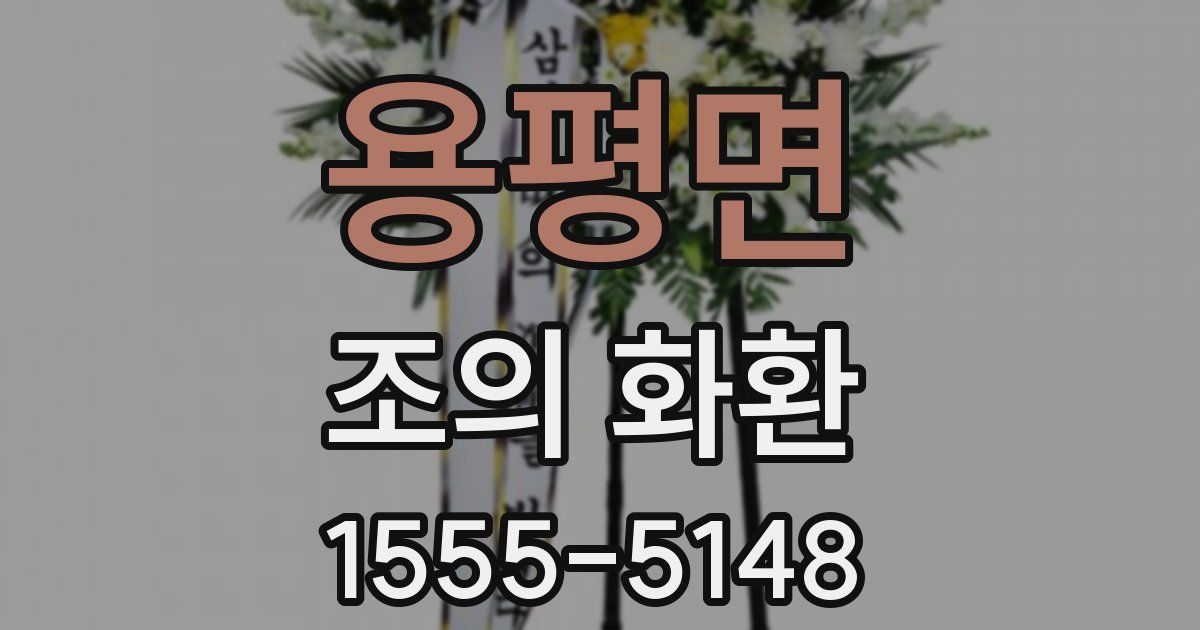 용평면 조의 화환