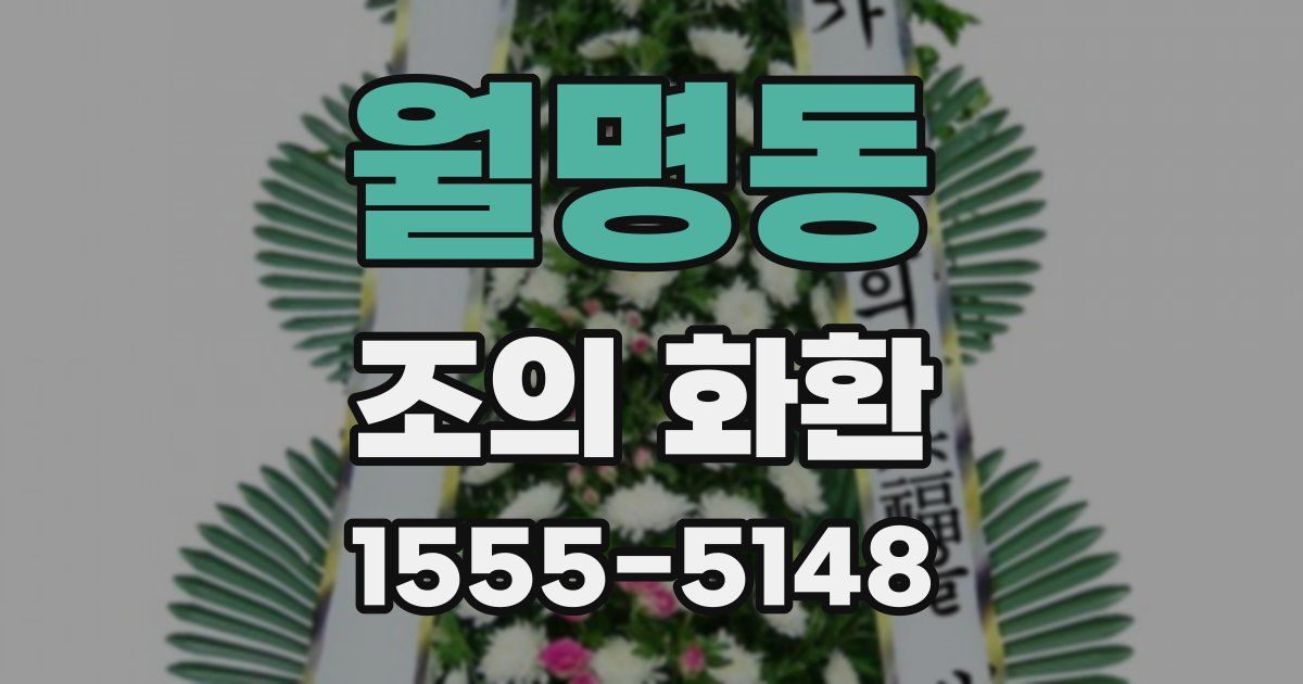 월명동 조의 화환