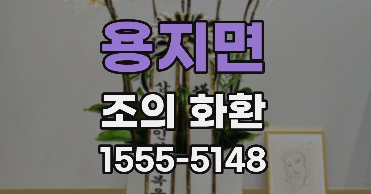 용지면 조의 화환
