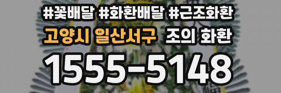 고양시 일산서구 조의 화환