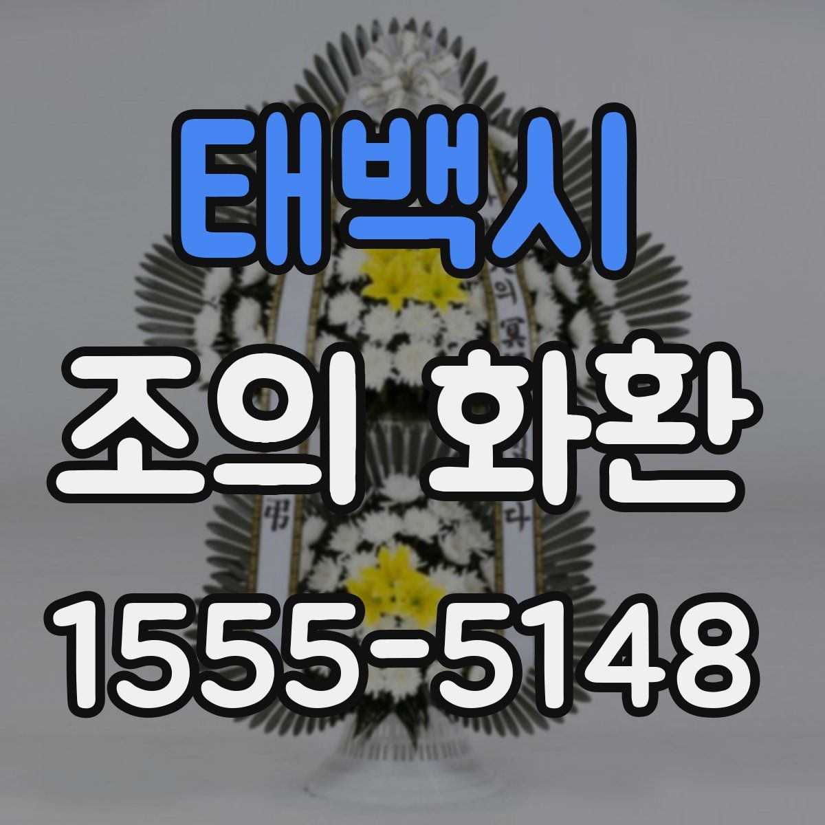태백시 조의 화환