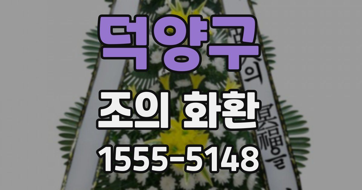 덕양구 조의 화환