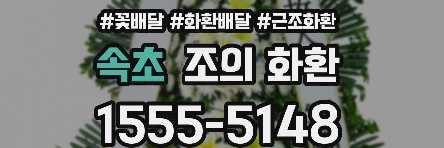 속초 조의 화환