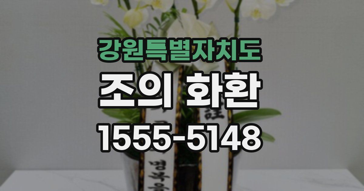 강원특별자치도 조의 화환