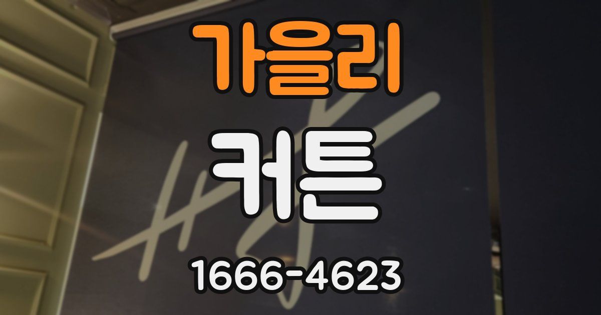 가을리 커튼